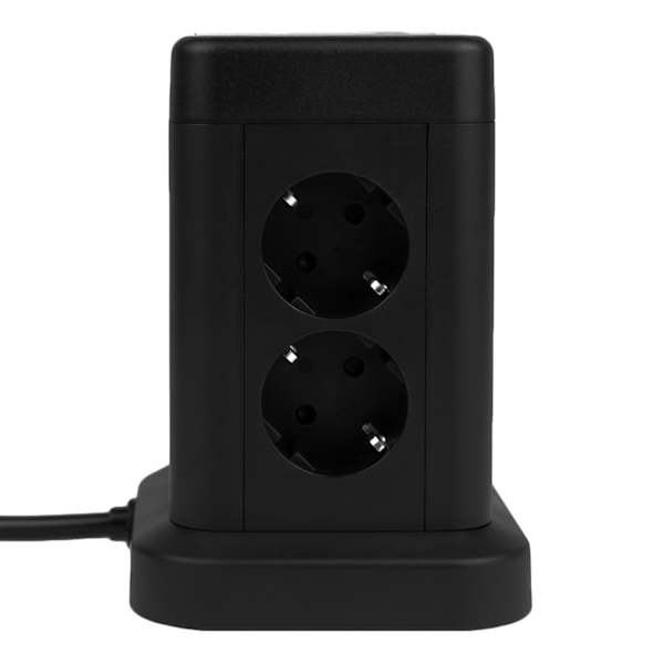 Huslog Vertikal Förlängningssladd med USB