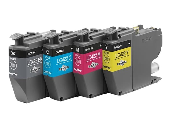 Brother LC 422 Value Pack svart Gul Cyan Magenta 550 sidor
