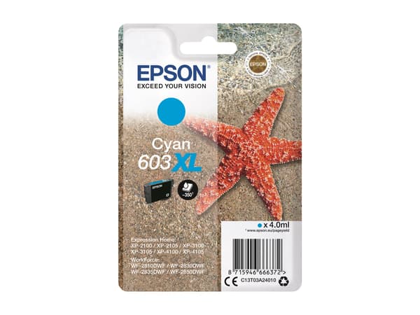 Epson 603XL Magenta 350 sidor bläck C13T03A34010