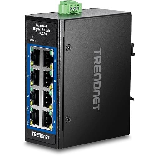 TRENDnet TI-GLC80 8-portars Gigabit Switch - Kompakt, Lättvikt