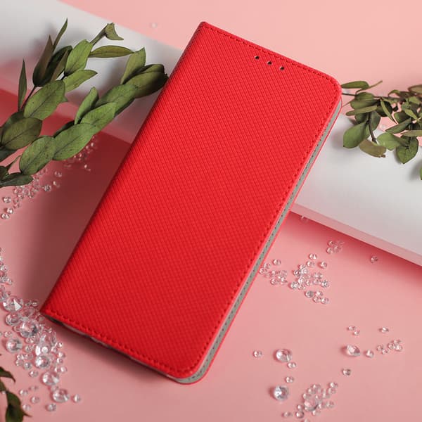 Smart Magnetfodral för Xiaomi Redmi Note 14 Pro 4G (Global) röd