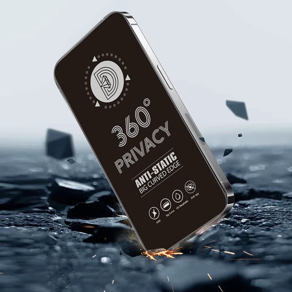 Härdat glas Sekretess 360 för iPhone 17 Air