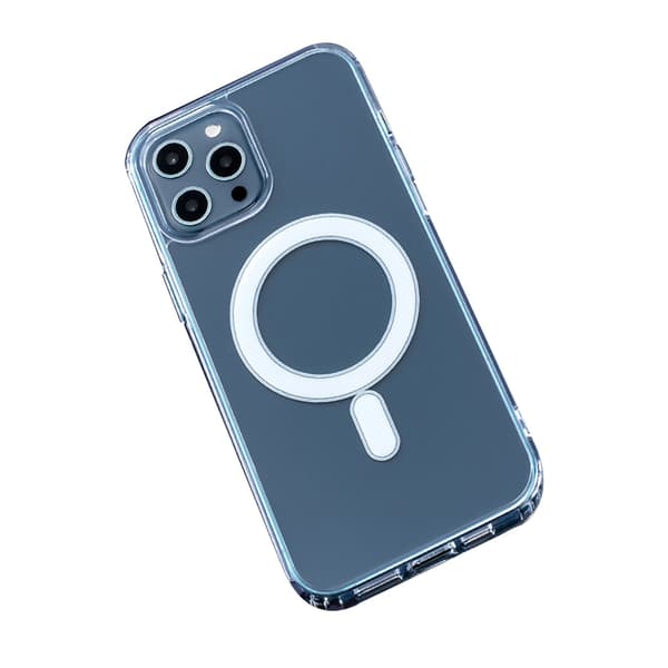 Anti Shock 1,5 mm Mag skal för iPhone 13 Mini transparent stort hål