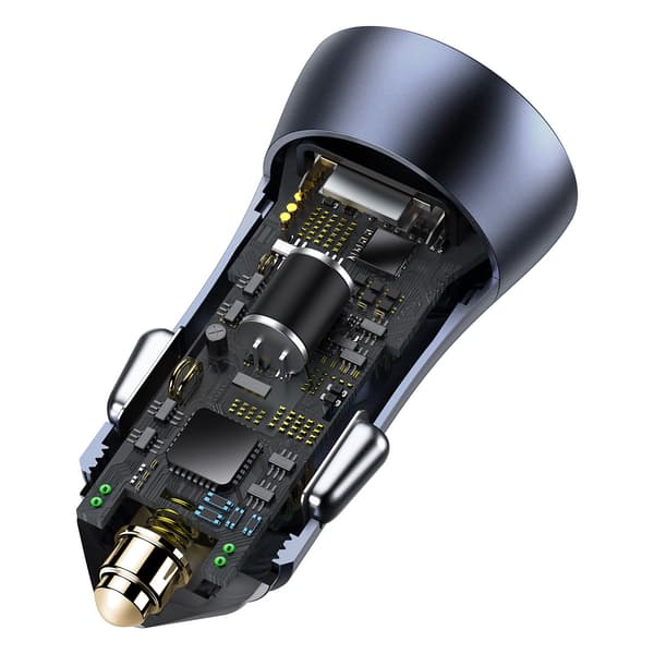Baseus billaddare Golden Contactor Pro PD 40W 1x USB 1x USB-C mörkgrå