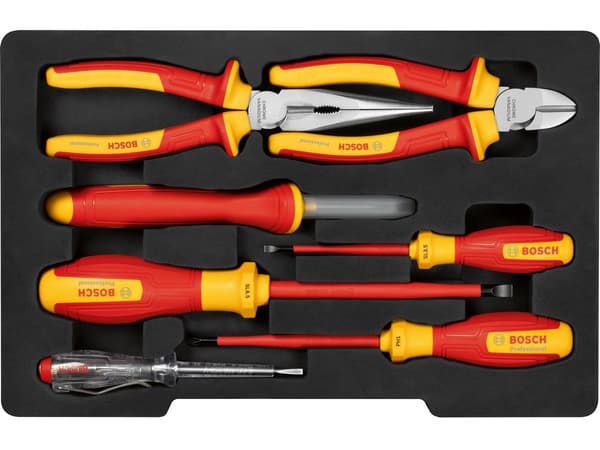 Bosch Professional VDE Värktöjssät 1000V Isoleret 7-dele