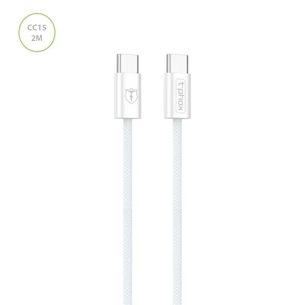T-PHOX KABEL CC15 SERIEN USB-C/USB-C 60W 3A 2M VIT