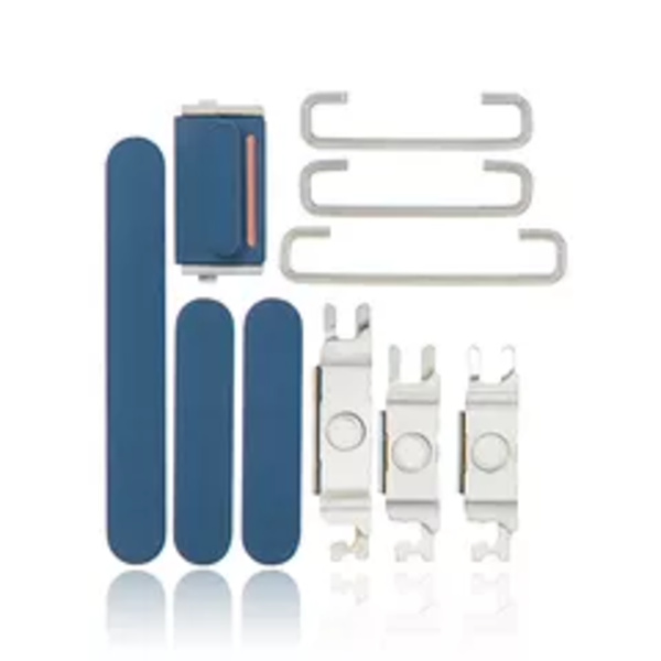 Hårda knappar (ström / volym / omkopplare) för iPhone 12 Mini (blå)