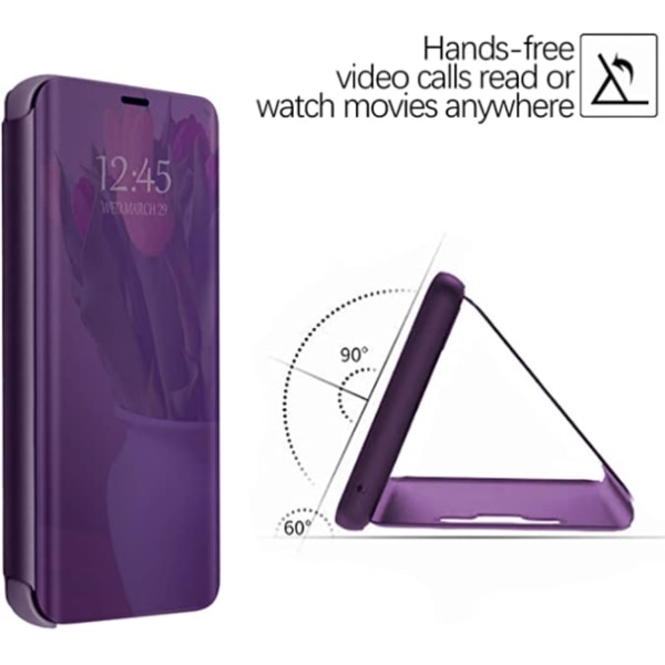 Flip kotelo iphone 14 pro max violetille lila