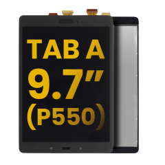 LCD-enhet utan ram för Samsung Galaxy Tab A 9.7\" (P550) (Renoverad) (Svart)