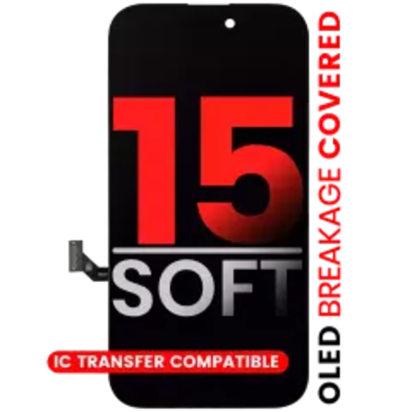 OLED-enhet för iPhone 15 (Eftermarknad Pro: XO7 Soft)