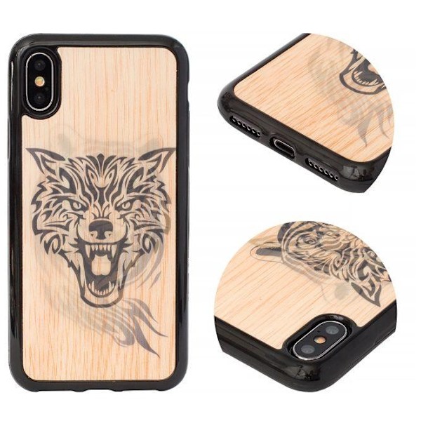 3D Dynamic Samsung S8  fodralsvart wolf / tiger