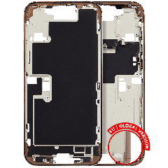 Mellanramshölje med smådelar för iPhone 16 Pro Max (EU / Global version) (Begagnad OEM-del: Klass C) (Desert Titanium)