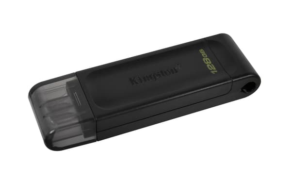 Kingston pendrive 128GB USB-C DT70 svart