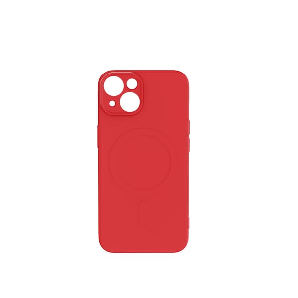 Simple Color Mag skal för iPhone 15 röd röd
