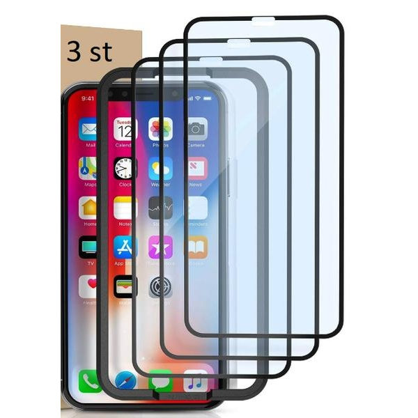 3 st  Heltäckande skärmskydd för Iphone11 |svart kant "Black"
"Svart"