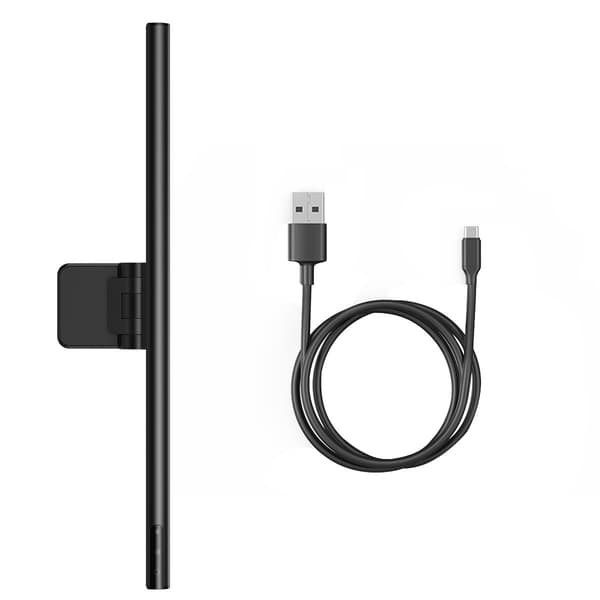 Baseus i-wok Series USB Asymmetric Light Source Screen Hanging Light (Youth) svart svart