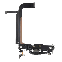 Laddningsport Flexkabel för iPhone 13 Pro Max (Begagnad OEM-dragning) (Grafit) svart