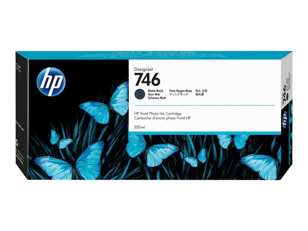 HP 746 Mat svart bläck P2V83A