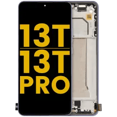 OLED-enhet med ram för Xiaomi 13T / 13T Pro (renoverad) (Alpine Blue) blå