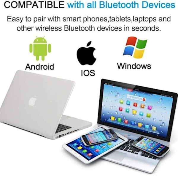 Bluetooth-hue med kvast sort black