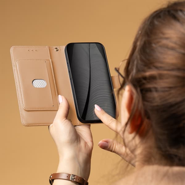 Smart Triangle fodral för Xiaomi Redmi Note 14 4G (Global) brun