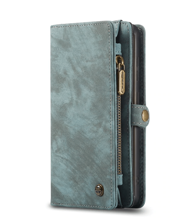Läderfödral caseme 0018 för iphone 12 mini blå