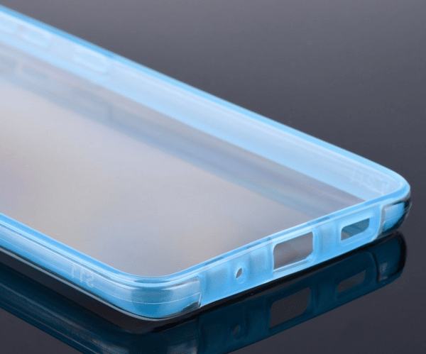 2 delar silikon fodral för samsung S21plus blå blå