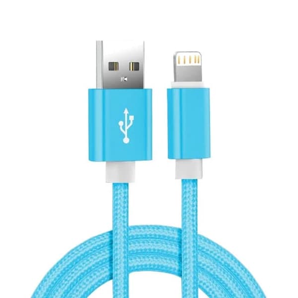 hög kvalitet 2 m iphone kabel blå