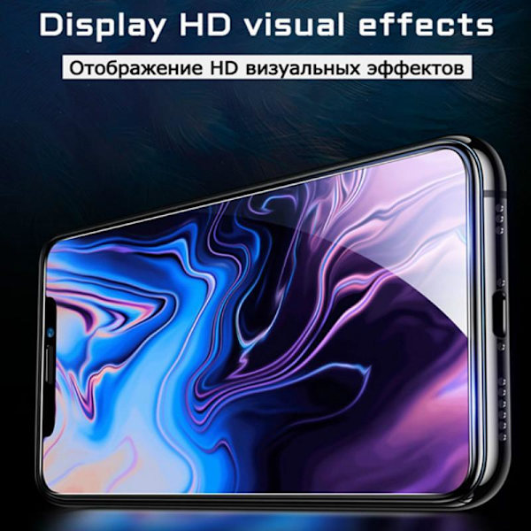 21D Heltäckande härdat glas för iPhone 12