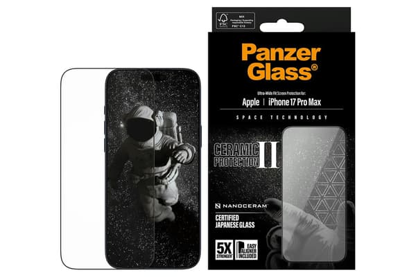 PanzerGlass Ceramic II Skärmbeskytter till iPhone 17 Pro Max