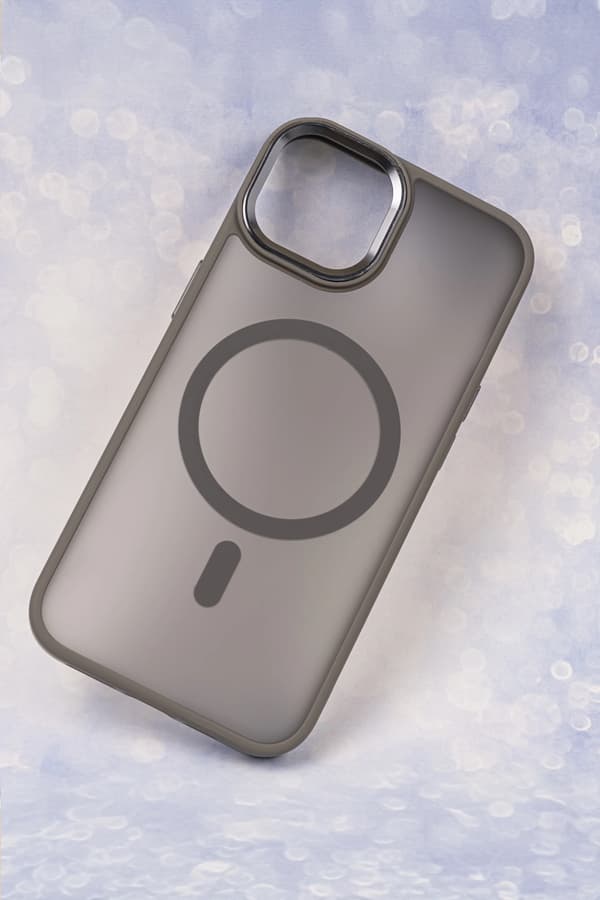 Frozen Mag skal för iPhone 13 grå