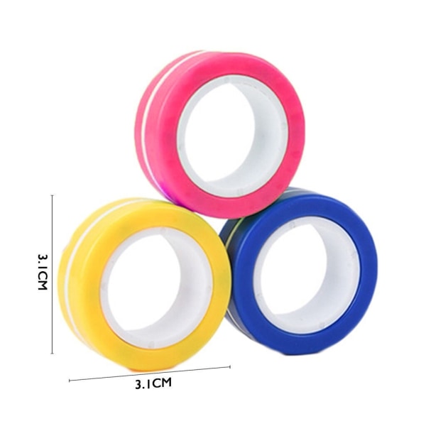 (3-Pack)Magnetkulor Fidget Toys rosa
