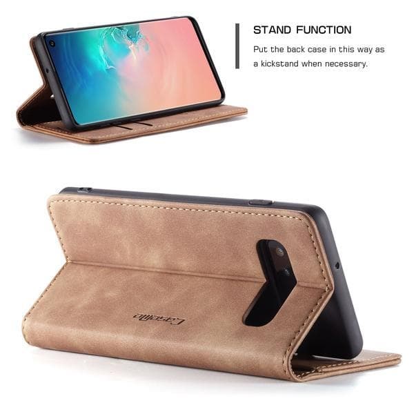 CaseMe 013 för Samsung A51mörkbrun