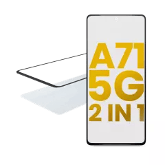 2 i 1 frontglas med förmonterad OCA för Samsung Galaxy A71 5G (A716 / 2020)