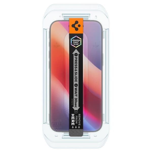 Spigen härdat glas Glas Tr ”Ez Fit” 2-pack för iPhone 17 Air Privacy