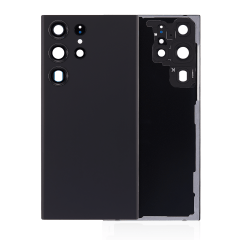 Back Cover Glass With Camera Lens For Samsung Galaxy S23 Ultra (Service Pack) (Phantom Black)