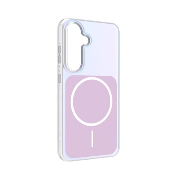 Epoxy Mag Case for Samsung Galaxy S25 - Pearlescent Pink, Transparent