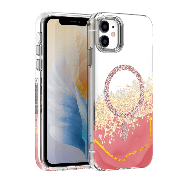 Epoxy Mag skal för iPhone 11 rosa