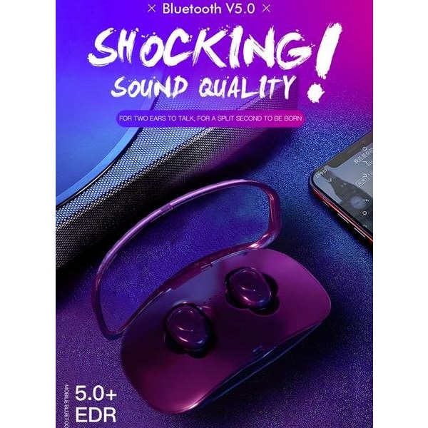 trådlösa XI8S TWS i hörlurar Bluetooth 5.0