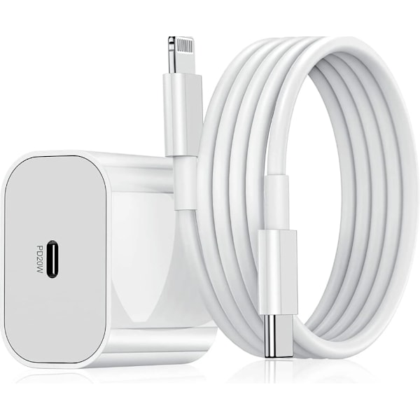 20W snabbladdare för iphone11/12/13/14 med  2 m kabel