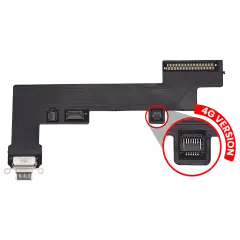 Laddningsport Flexkabel för iPad Air 5 (Cellular) (Eftermarknad Plus) (Lila)