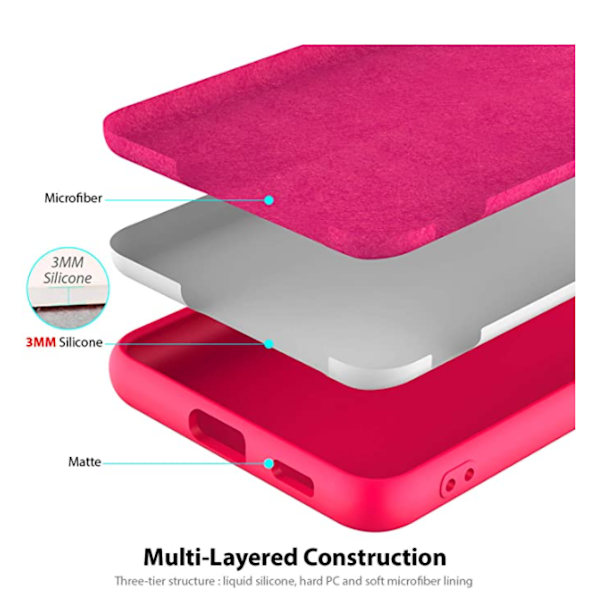 Mjukt Silikonfodral till Samsung S21rosa rosa
