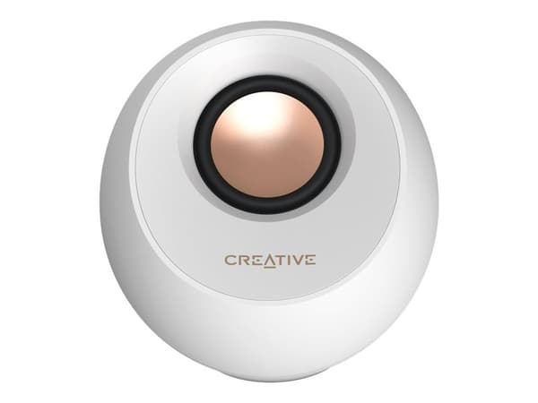 Creative Pebble Pro 2.0-kanal Höjttalere vit vit