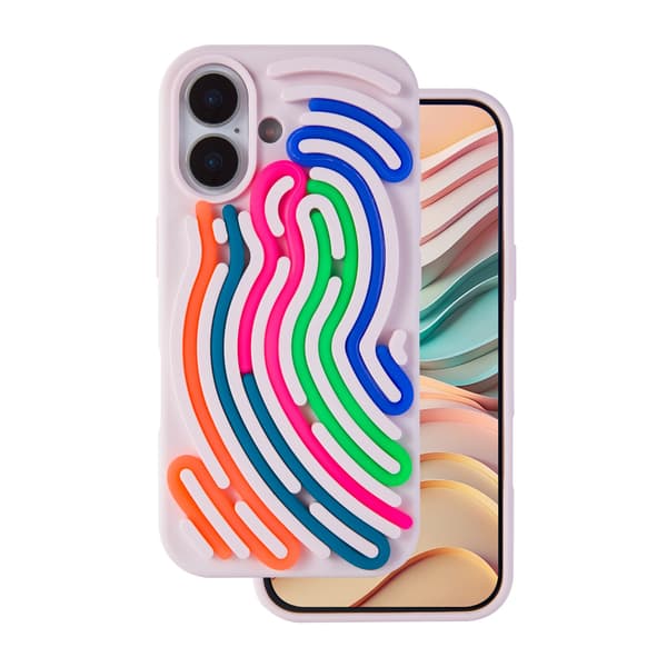 DIY Snake fodral för iPhone 16 rosa rosa