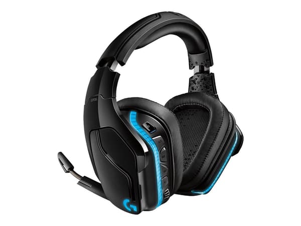 Logitech Gaming Headset G935 trådlös hörlurar svart Blå svart