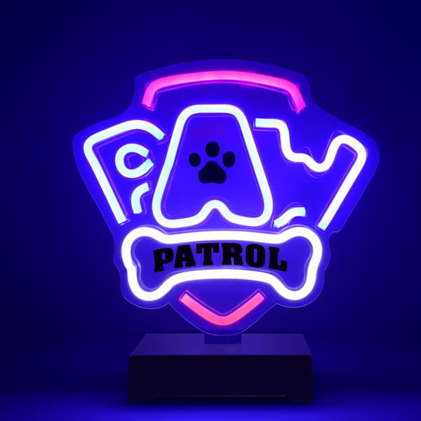 Neon LED on stand Paw Patrol - Logo OW-120146