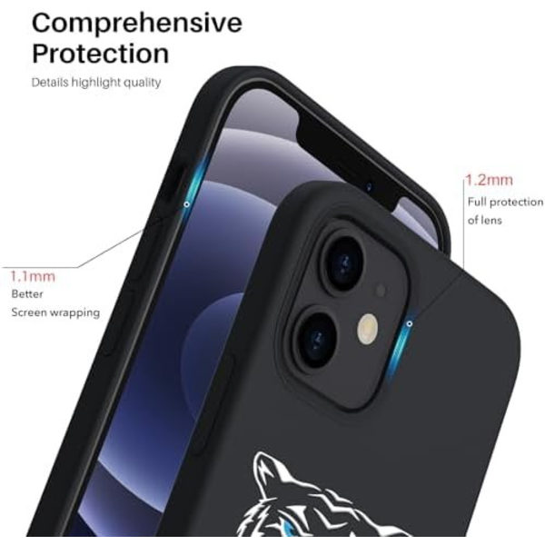 Luksuriøst flydende silikonecover til iPhone 16 Pro Max, sort black