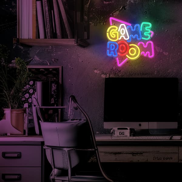 Neon PLEXI LED SPELRUM flerfärgad NNE20 Neolia vit