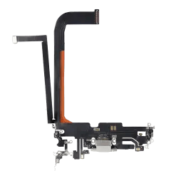 Laddningsport Flexkabel för iPhone 13 Pro Max (Eftermarknad Plus) (Silver) silver