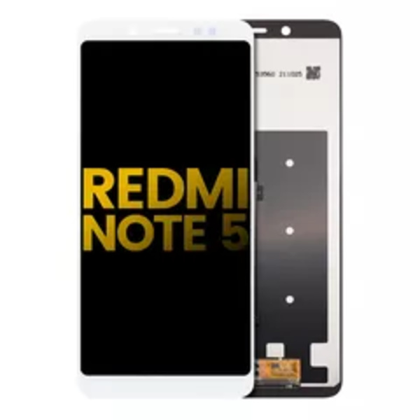 LCD-enhet utan ram för Xiaomi Redmi Note 5 (renoverad) (vit)